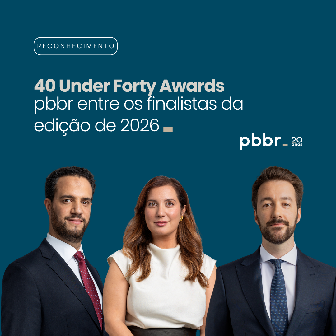 pbbr entre os finalistas dos Iberian Lawyer 40 Under Forty Awards 2026