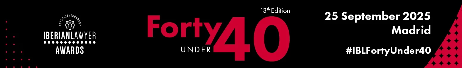 pbbr integra os finalistas dos Forty Under 40 Awards 2025 da Iberian Lawyer
