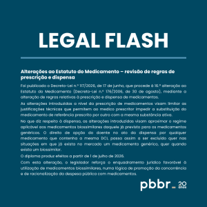Alterações ao Estatuto do Medicamento – revisão de regras de prescrição e dispensa 