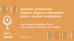 Simplex Ambiental - Alguns tópicos relevantes para o sector imobiliário.